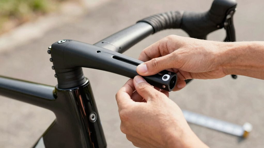 ajuste o guidão para conforto