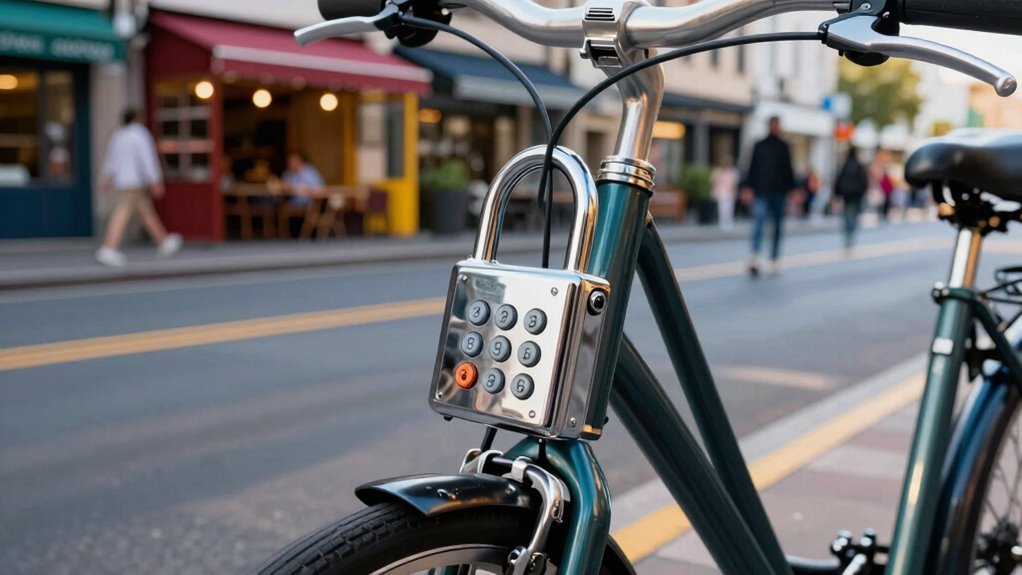 As fechaduras com alarme reforçam a segurança das bicicletas