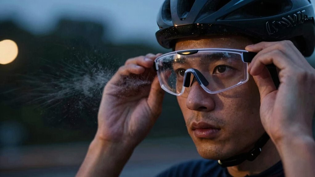 óculos de ciclismo antiembaçantes são essenciais