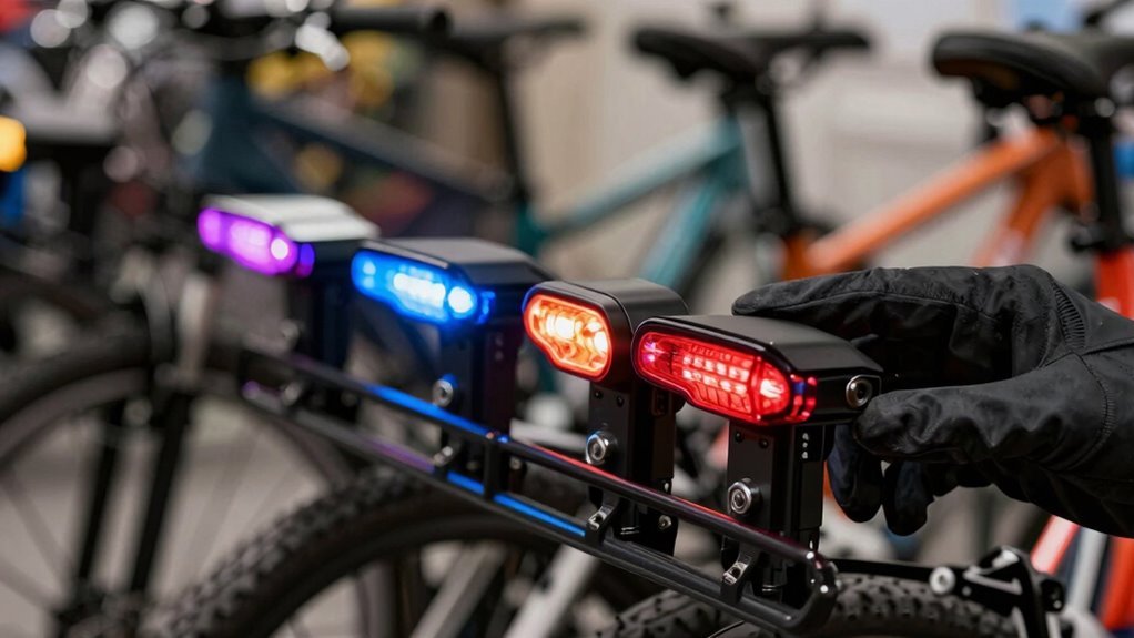 guia de luz de freio de bicicleta