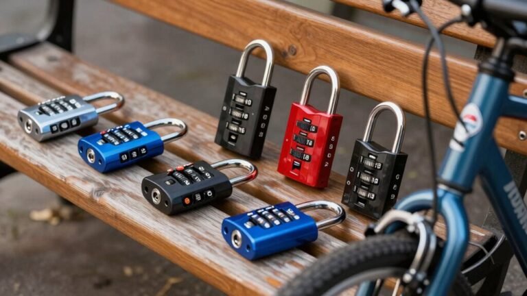 guia de cadeado de combinação para bicicleta