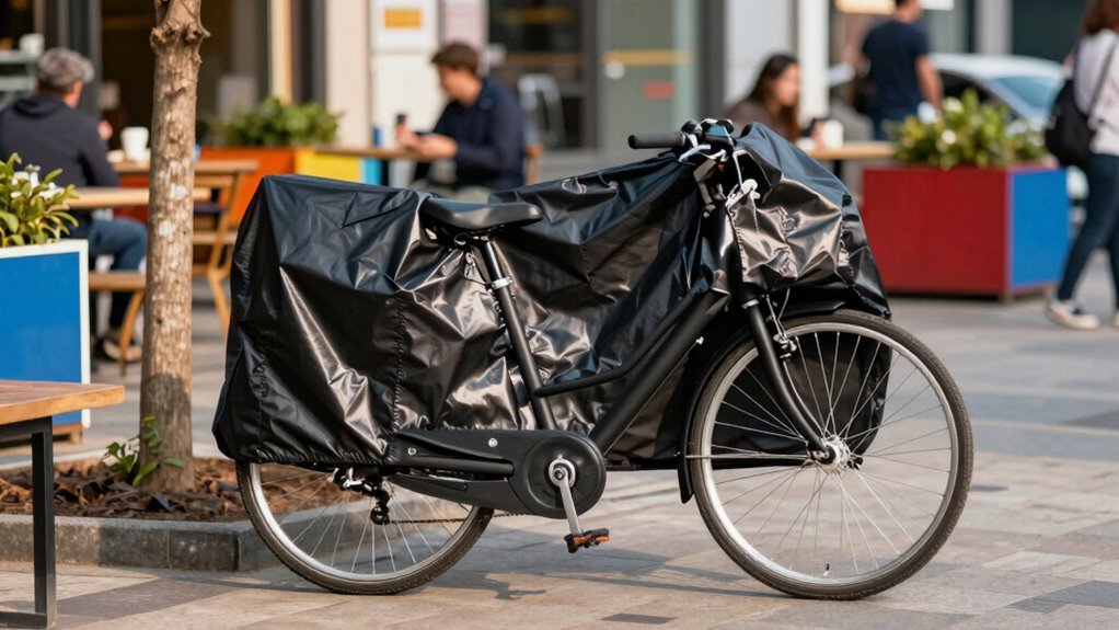 A capa de bicicleta prolonga a proteção