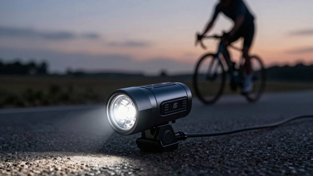 Iluminação dianteira de bicicleta para segurança