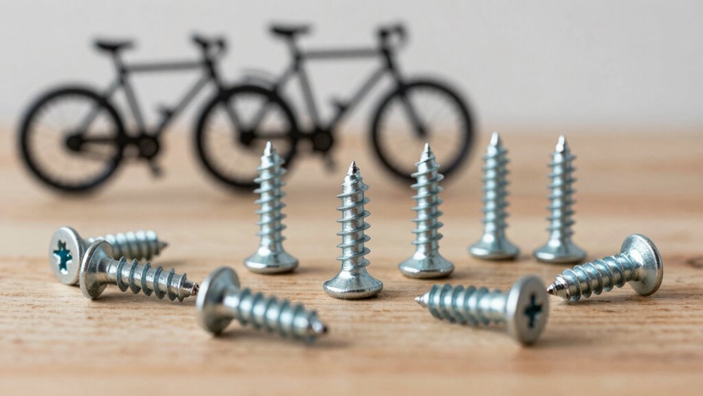 parafusos de prevenção para roubo de bicicleta