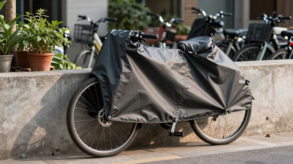 capa de bicicleta para armazenamento compartilhado