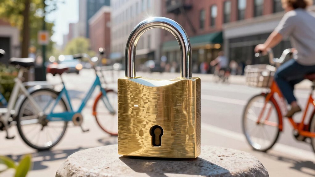 guia de alarme para cadeado de bicicleta