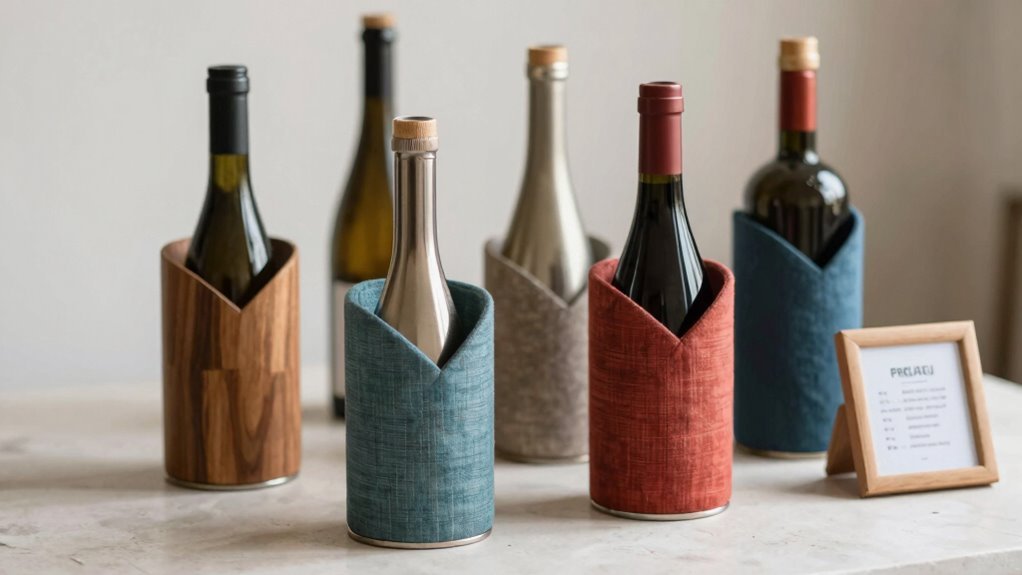 guia de seleção de suportes para garrafas