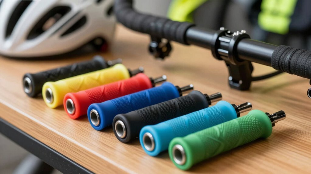 escolhendo materiais para empunhaduras de bicicleta