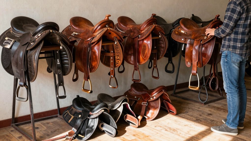 escolhendo selas de montar para uso diário