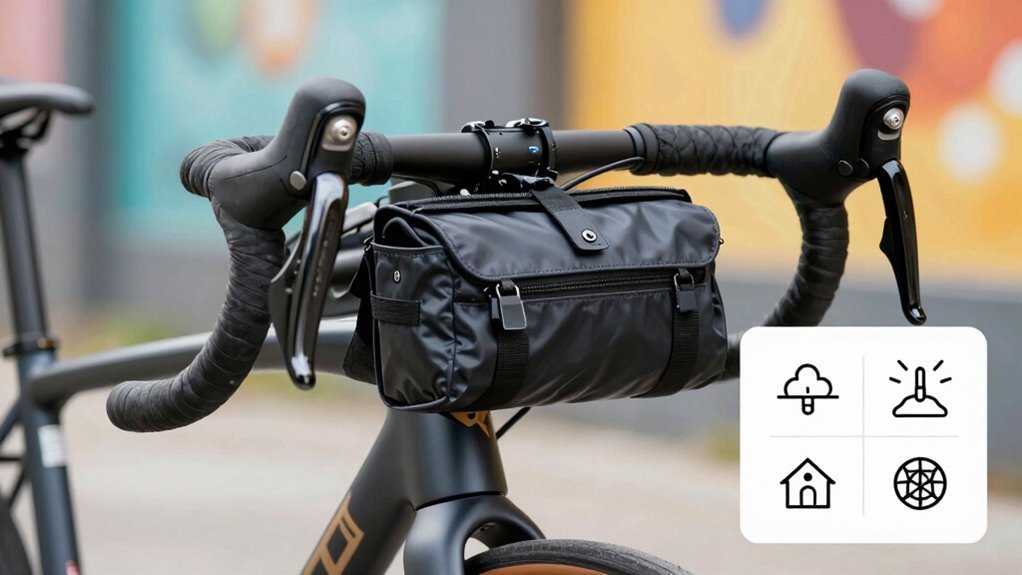 escolhendo bolsas para guidão com liberação rápida