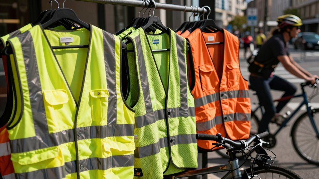 escolhendo coletes de ciclismo refletivos