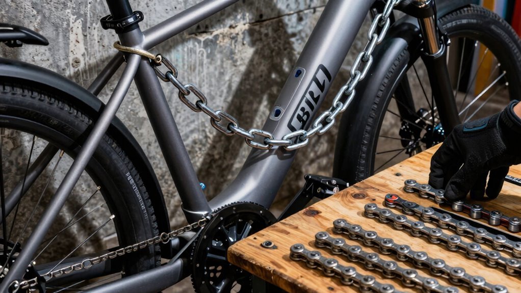 escolhendo correntes grossas e duráveis