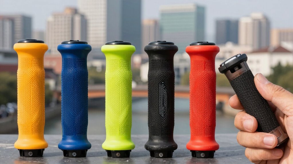 escolhendo punhos para bicicleta urbana