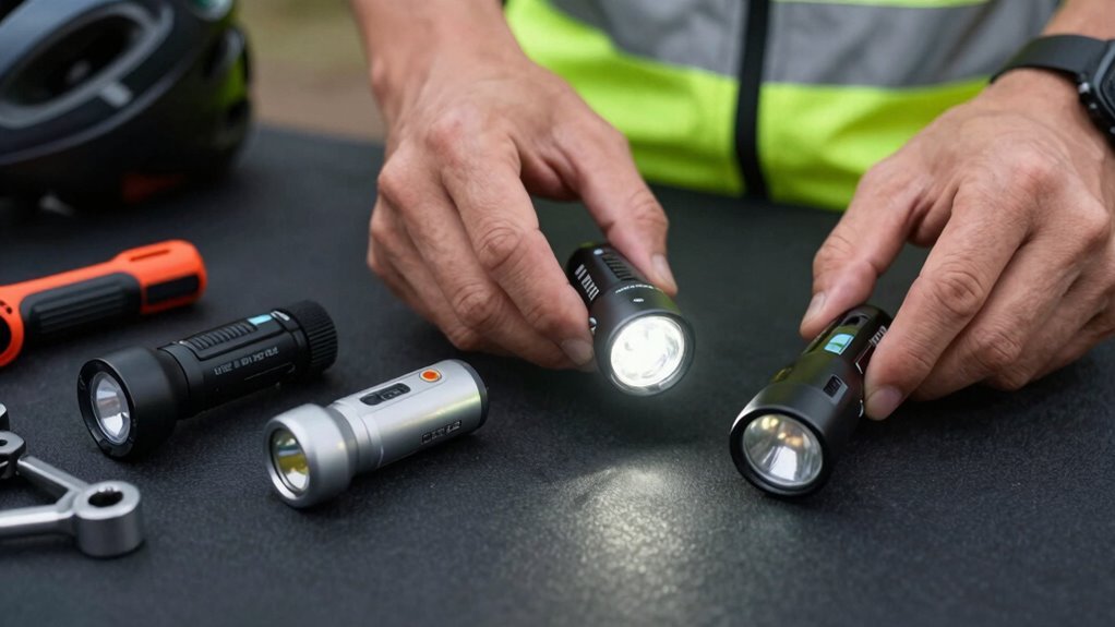 luz de bicicleta compacta essenciais