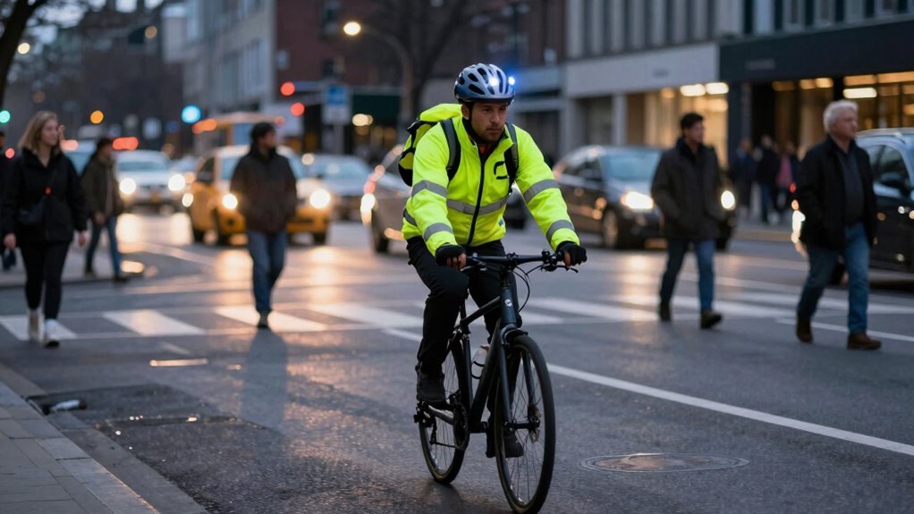 visibilidade do ciclista para segurança