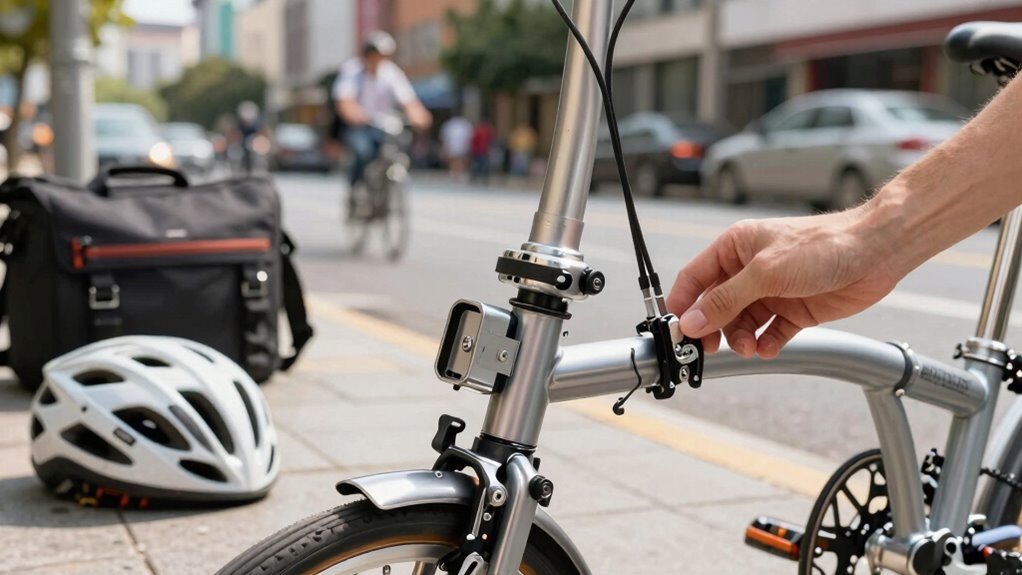 práticas eficazes para trancar bicicletas