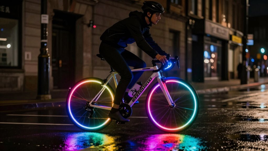 aumentar a visibilidade do bike à noite