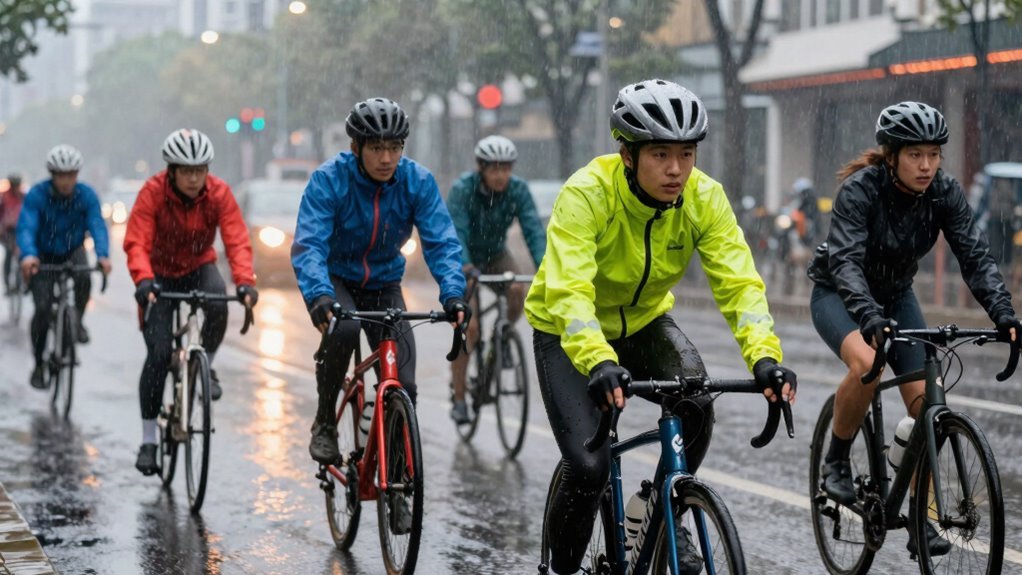 melhorando a visibilidade e a segurança do ciclista