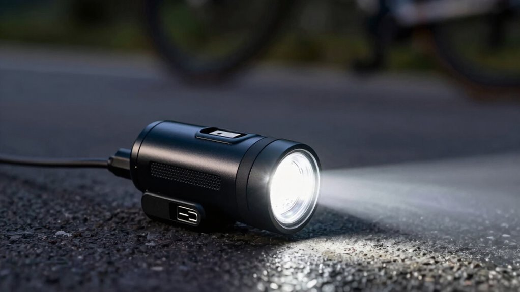 luzes frontais essenciais recarregáveis via USB