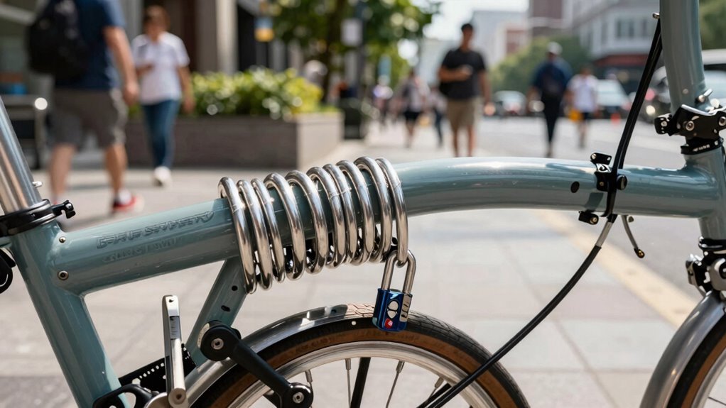 perguntas sobre cadeado dobrável para bicicleta