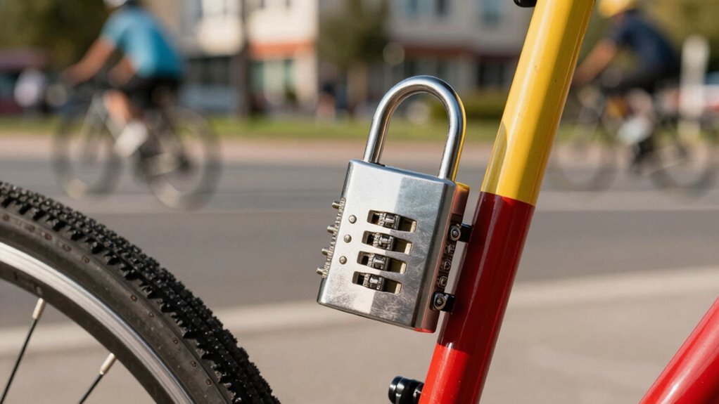Tranque sua bicicleta com segurança