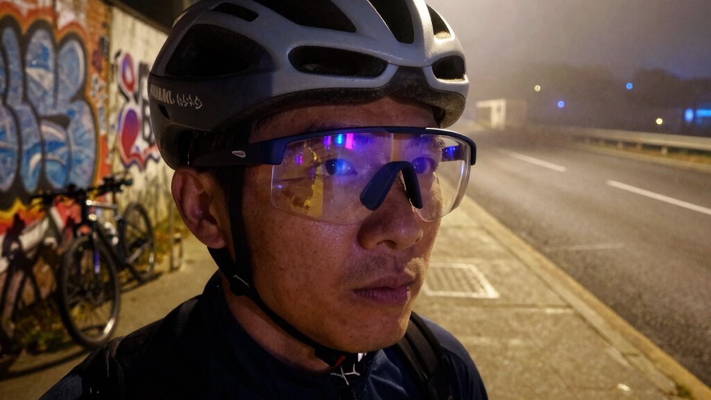 óculos antiembaçantes para ciclismo noturno