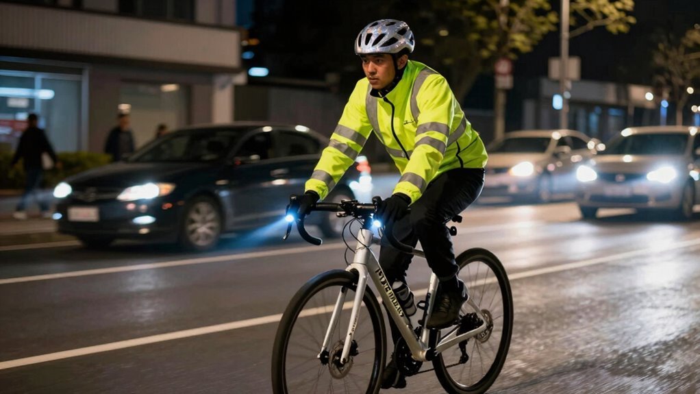 equipamento de segurança para ciclismo noturno