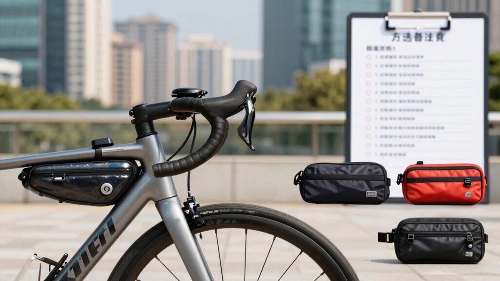 benefícios da bolsa de guidão de liberação rápida