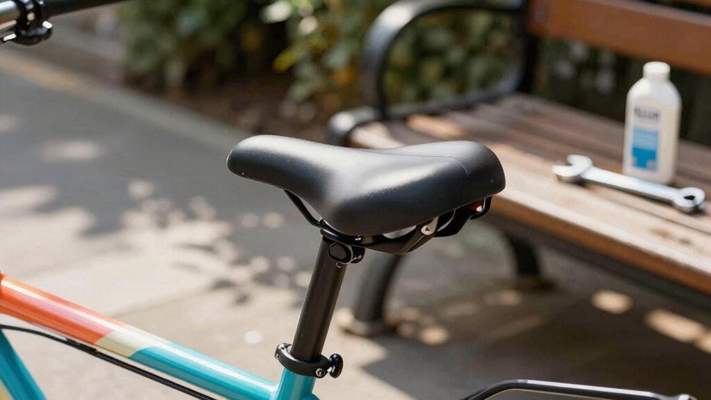 instalar o fecho do assento de forma segura