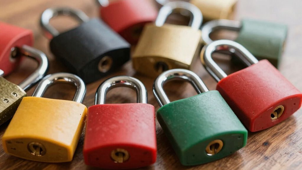 selecionando cadeados de corrente seguros