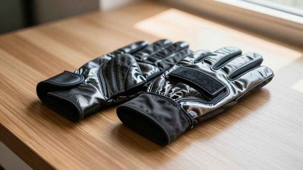 luvas slip on versus velcro