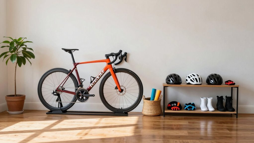 armazenamento inteligente de acessórios para ciclismo