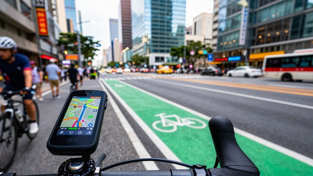 tecnologia de navegação para ciclismo urbano