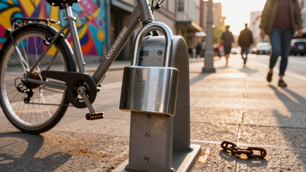 prevenção de furto em ciclismo urbano