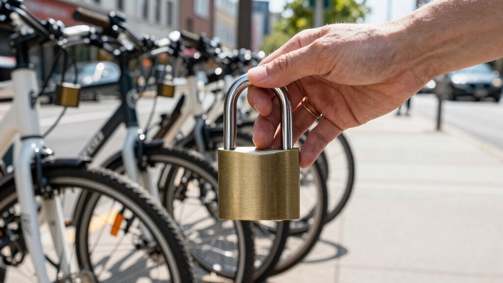 Ciclistas urbanos precisam de cadeados em U