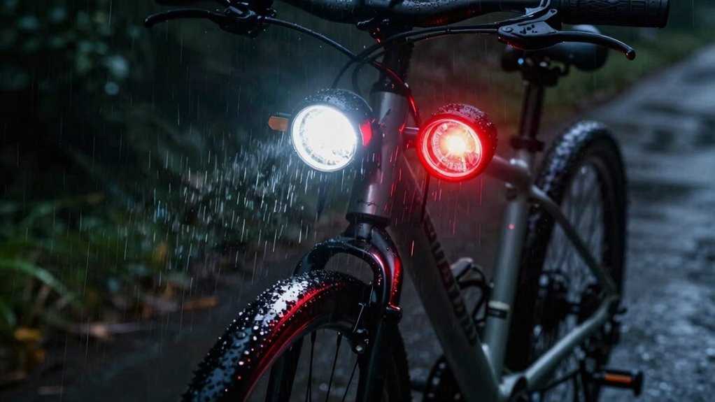 luzes à prova d'água para ciclismo